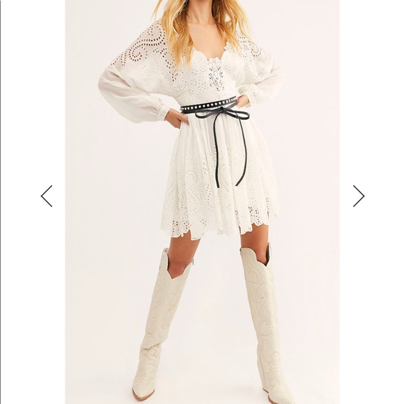 Free People Lottie Ivory Dress - Picture 3 of 9